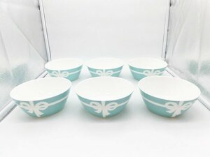 ★Tiffany ティファニー ブルーボックス ボウル 6個 セット 洋食器 直径14 cm ブルーリボン★/H