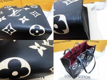 ★Louis Vuitton ルイヴィトン M45945 オンザゴー GM モノグラム アンプラント バイカラー RFID 2Way バッグ ブラック ベージュ★/H_画像8