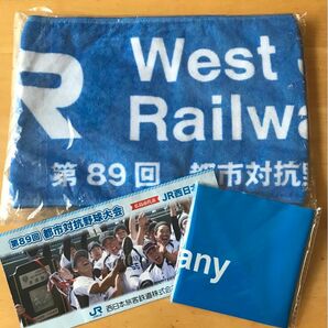 第89回都市対抗野球大会　JR西日本(広島市代表)マフラータオル、スティックバルーン、選手スタッフ紹介パンフレット付き【未開封品】