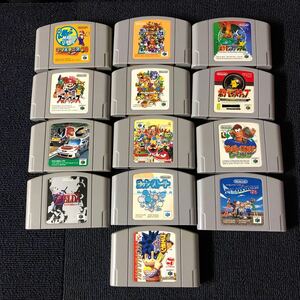 【ジャンク品】Nintendo 64 ソフト 13本 まとめ 任天堂 N64 ロクヨン カセット 動作未確認 マリオ ポケモン ゴエモン ゼルダの伝説 Ｄ51