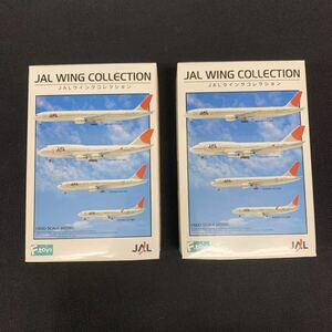 【未開封２個セット】JAL ウイングコレクション　飛行機　模型　ミニチュア　プラモデル　BOEING 767 300 シークレットなど　F-toys E308