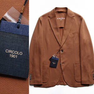 [ CIRCOLO1901 Chill koro] new goods spring summer is light ... cotton oxford jersey - jacket CN2537 terra‐cotta 52 64,900 jpy plain 