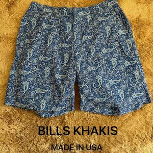 BILLS KHAKIS ペイズリー ハーフパンツ USA製