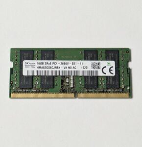 SK HYNIX 16GB DDR4 メモリ HMA82GS6CJR8N-VK ノート PC 用