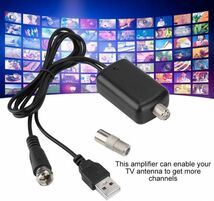 新品 TVアンテナ 信号増幅器 25dB HD 増幅器屋内 信号 ブースト USB TV USB ケーブル 45-862MHz 高精細アンテナ 信号ブースターロング_画像5