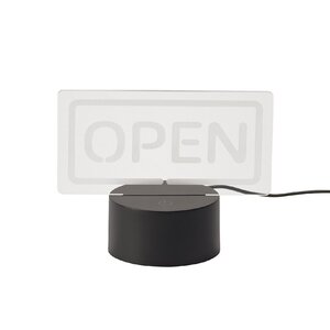 まるでカフェバーのようなお洒落な アクリル LEDライト OPEN 17×9×高さ13cm お部屋をムード満点に彩る 癒しのインテリアライト