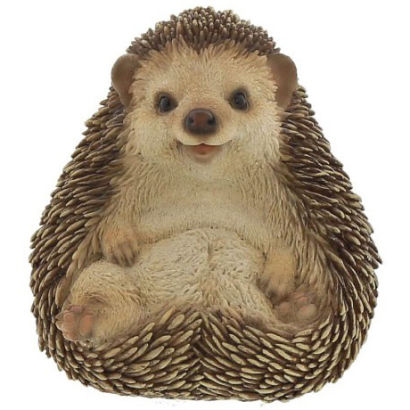 A garden ornament of a hedgehog so realistic that it will take your breath away. Relaxing Hedgehog 11.5 x 10.5 x 12cm high, Handmade items, interior, miscellaneous goods, ornament, object