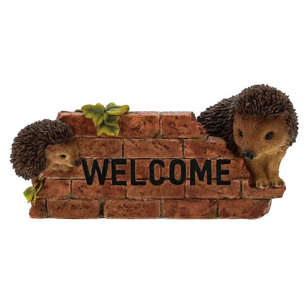 A garden ornament of a hedgehog so realistic that it will take your breath away. Welcome Animal Hedgehog 19.8 x 10 x 9.8cm, Handmade items, interior, miscellaneous goods, ornament, object