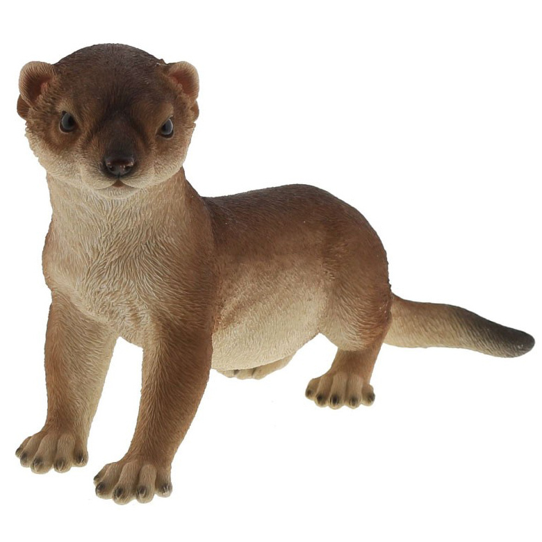 A garden ornament of an otter so realistic that it will take your breath away - Asian small-clawed otter, 12.5 x 33 x 21cm (height) - a perfect gift for someone special, Handmade items, interior, miscellaneous goods, ornament, object