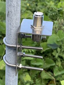 L type antenna base made of stainless steel new goods unused goods size cut M type connector attaching 