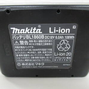 保管品 マキタ 電動工具 バッテリー 6.0Ah 18V リチウムイオン BL1860B 激安一円スタートの画像5