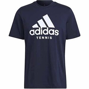 adidas アディダス Tシャツ テニス 半袖 AEROREADY 濃紺(Mサイズ)★★人気商品！