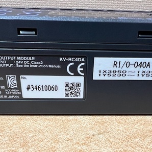 【未使用】キーエンス keyence アナログ出力ユニット(4ch) KV-RC4DA ＋パナソニック panasonic 4点ユニットリレー AY34002 の画像5