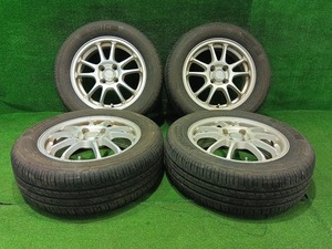 ブリヂストン BRIDGESTONE ECOFORME 15x5.5J OFF45 PCD100 4H NeoGreen Neolin 185/65R15 カローラフィールダー等に 売切!!