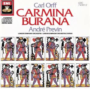廃盤超希少 初期西独盤 アンドレ・プレヴィン ロンドン交響楽団 オルフ カルミナ・ブラーナ
