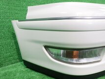 トヨタ マークⅡ JZX105 フロントバンパー グランデ4 Gパッケージ 4WD 057 白パール ホワイトパール ターンランプ付 52119-22880-A1_画像3