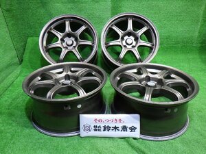 中古 17インチ 17×8J 5穴 FINAL SPEED 改 社外 アルミホイール 4本セット ランサーエボなど