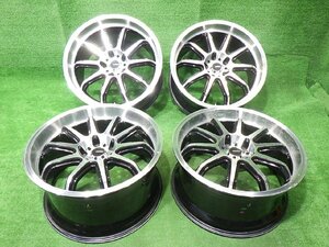 中古 18インチ 18×8.5J/9.5J 5穴 5ZIGEN FIREBALL RR 社外 アルミホイール 4本セット ビックキャリパー対応 フェアレディZ フーガなど