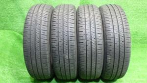 中古 ダンロップ タイヤ 夏 155/60R15 4本 2018年 EC204