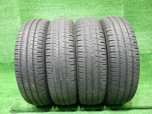 中古 ダンロップ タイヤ 夏 155/65R13 4本 2020年 EC204