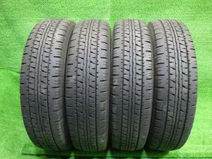 中古 ダンロップ タイヤ 夏 165R14,6PR 4本 2022年 VAN01