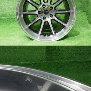 中古 18インチ 18×8.5J/9.5J 5穴 5ZIGEN FIREBALL RR 社外 アルミホイール 4本セット ビックキャリパー対応 フェアレディZ フーガなどの画像6