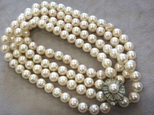■真珠 パール(サイズ約8.1mm程度) 総重量約100.45g SILVER シルバー 刻印 金具 ６月誕生石 ネックレス アクセサリー 