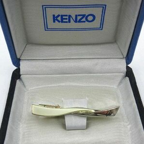 ◎KENZO ケンゾー タイピン ネクタイピン シルバーカラー ケース付 長期個人保管品 中古 現状渡しの画像1