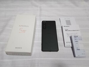 本日終了 美品 SONY ソニー Xperia 5 IV XQ-CQ44 ブラック メモリ8GB ストレージ128GB 楽天モバイル SIMフリー おまけ付き