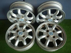 【青森発】中古 アルミ ホイール 純正 MINILITE 13x4.00B 4H PCD 100 +45 4本 ＜個人宛発送不可商品＞