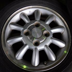 【宮城 塩釜発】中古 サマータイヤ・社外ホイールセット 4本 155/65R13 ダンロップ エナセーブ EC202 2020年製 ※個人宛発送不可の画像6