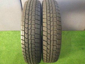 【青森発】中古 ダンロップ スタッドレス 冬 タイヤ WINTERMAX WM02 145/80R13 2本 2022年製＜個人宛て発送不可＞