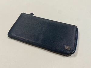 ポーター PORTER 長財布 L字ファスナー カレント 吉田カバン グッズ　財布　ウォレット 中古