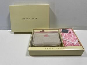 ラルフローレン　グッズ　ポーチ ハンカチ　未使用　RALPH LAUREN