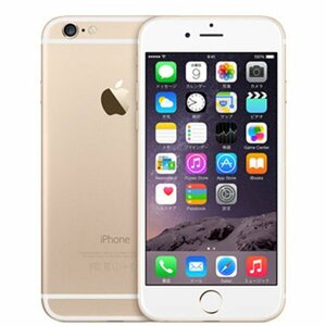 バッテリー80％以上 ソフトバンク SoftBank iPhone6 64GB ゴールド 中古