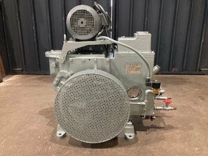 【整備済み中古】真空ポンプ　油回転ポンプ　3.7KW　大阪空気　KV-5WⅡ *M310