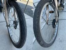 BRIDGESTONE Assista UNI A2UP84 電動アシスト自転車 20インチ 8.7Ah 3段変速 走行確認 現状品_画像3