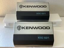 動作チェック済み KENWOOD KSC-601 当時物 昭和ケンウッド箱型置き型ボックススピーカーデスクトップインテリアガレージ用に_画像2