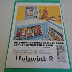 即決 広告 アドバタイジング キッチン 家電 冷蔵庫 ＨＯＴＰＯＩＮＴ １９５０ｓ ＬＩＦＥ ライフ 表紙 ミッドセンチェリーの画像1