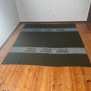 ドイツ軍 ウールブランケット 毛布  200CM×210CM ミリタリー品 の画像6