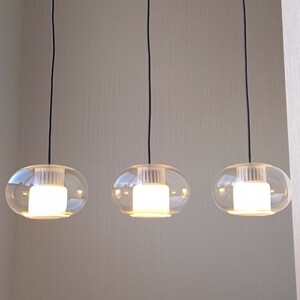 ODELIC glass LED pendant light ceiling lighting duct rail for OP252063 modern interior lamp 3 pcs. set used free shipping prompt decision 