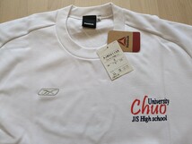 @ LL Tシャツ Reebok リーボック 白 半袖Tシャツ 大きいサイズ 日本製 新品 ロゴ 部活 体操服 体操着 ホワイト 新品_画像3