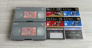 SONY, Maxell, TDK Hi8MP120 未開封品 8ミリ VHS ビデオカセットテープ 合計8本