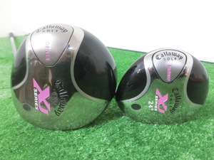 子供用♪Callaway キャロウェイ XJ SERIES 1W/?W ドライバー/フェアウェイウッド 2点セット ?/24° /純正 シャフト FLEX-J-REG H1699♪