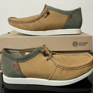 新品未使用Clarks(クラークス) 25.5cmモカシン スリッポン シェイカーライトモック メンズシューズ ワラビー好きにもダークサンドベージュの画像5