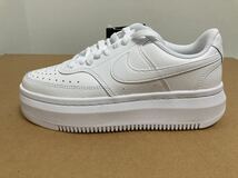 新品24.5cmナイキコートビジョンアルタホワイト白LTR COURTVISIONエアフォース1AF1好きに厚底スニーカーNIKEレディーススニーカー_画像6