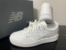 新品未使用品　大人気！23.5cmニューバランス（new　balance）レディーススニーカーBB480LNGホワイト白_画像1