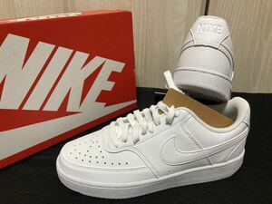 新品24.5cmNIKEナイキ コートビジョンLOホワイト白AF1エアフォース1 好きにコートヴィジョンcourtvisionレディーススニーカーシューズ