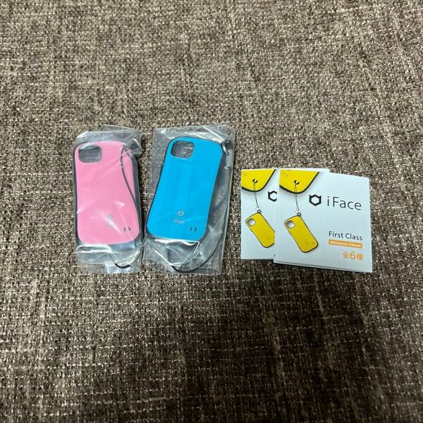 iFace ガチャガチャ　ガチャ　ミニチュア　ストラップ　スマホカバー　2点　エメラルド　ベビーピンク　iPhoneケース