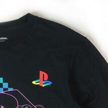 売切り【正規新品】PlayStationプレイステーション オフィシャル 初代 ゲーム 海外限定 長袖 Tシャツ ロンT(M)チェッカー 黒180720-13_画像2